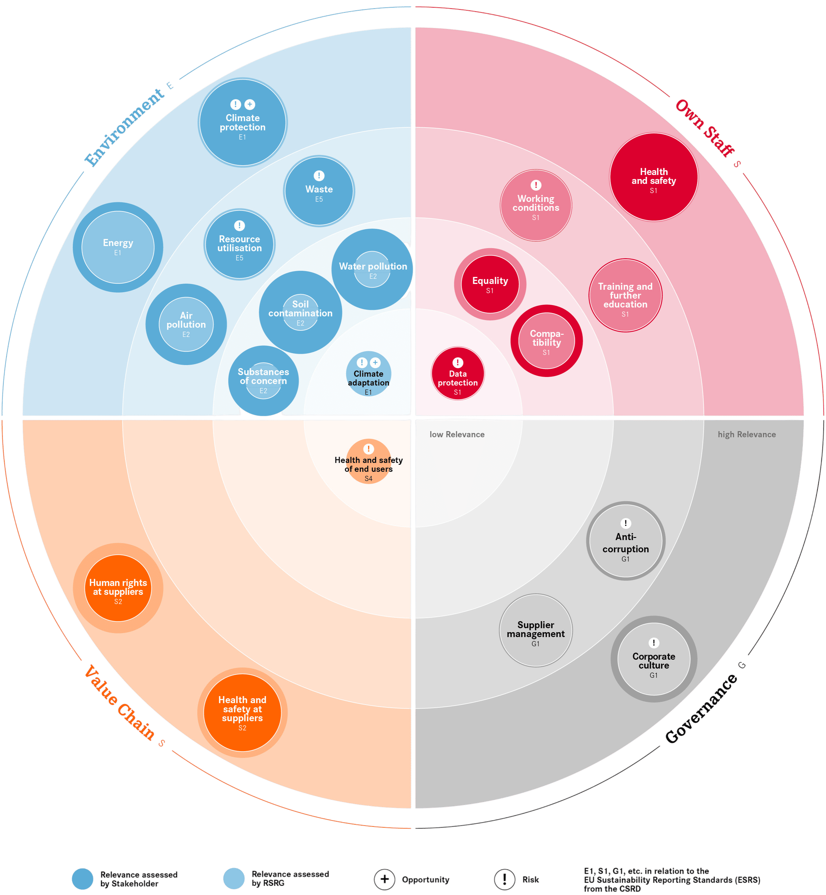 RSRG-materiality assessment matrix