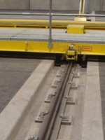 Industrial track construction - crane runway