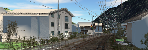 RhB Signalsichtbarkeitsprüfung Schiers