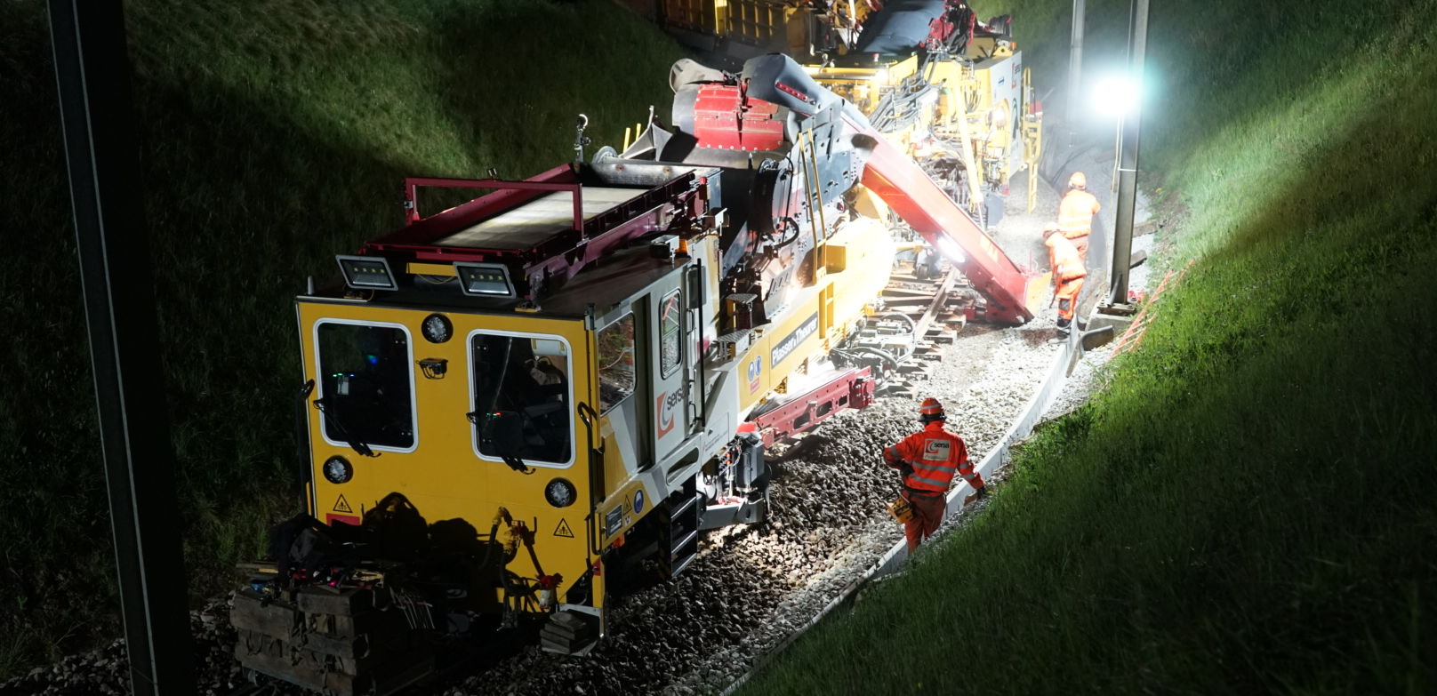 Schotterreinigung Streckengleis Meterspur  (8)