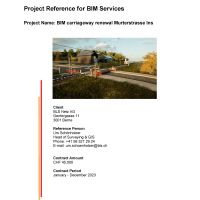 RSRG DRS Project Reference_BIM carriageway renewal Murterstrasse Ins