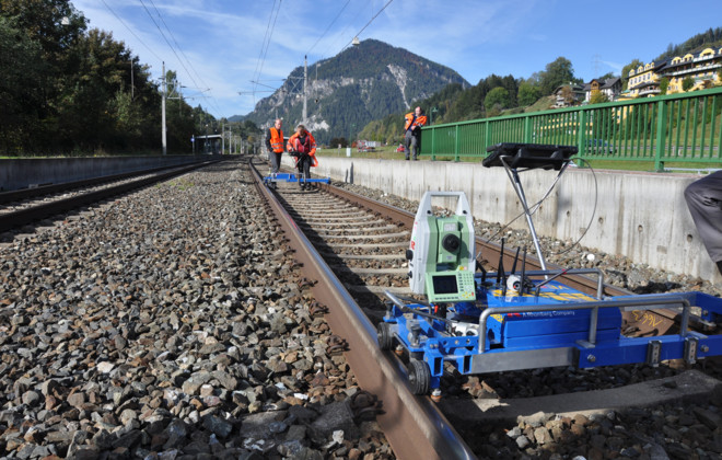 Rail track survey for tamping